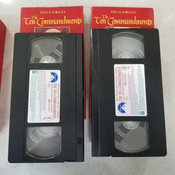 The 10 commandments 40th anniversary collector's edition vhs - Picture 6 of 11